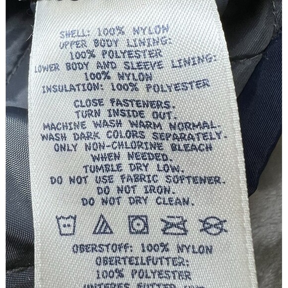 Lands End Kids Squall Parka Jacket Waterproof Insulated Size Large 14-16 Blue - Picture 5 of 16